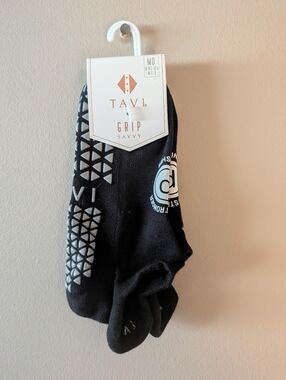 Tavi x Pure Barre Barre Stronger Finisher Sticky Socks, Size M